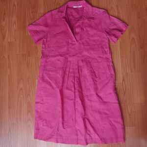 Daniel & Mayer Pink Dress  Resortwear Coastal Beachy Size 42 Pockets